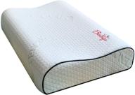 heinerrs latex foam pillow - ergonomic cervical pillow for neck pain relief and comfortable sleep - ideal for side, back, and stomach sleepers - includes free pillowcase (firm & standard size) logo