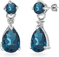 серьги из стерлингового серебра london teardrop earrings логотип