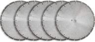 🪚 5-pack of 14-inch sintered 10mm wet/dry general purpose concrete diamond saw blades logo