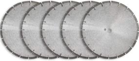 img 4 attached to 🪚 5-Pack of 14-inch Sintered 10mm Wet/Dry General Purpose Concrete Diamond Saw Blades