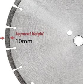 img 2 attached to 🪚 5-Pack of 14-inch Sintered 10mm Wet/Dry General Purpose Concrete Diamond Saw Blades