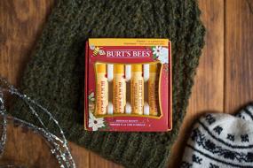 img 3 attached to Burt's Bees Beeswax Bounty Classic Lip Balm Holiday Gift Set - 4 Original Beeswax Lip Balms