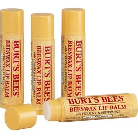 img 1 attached to Burt's Bees Beeswax Bounty Classic Lip Balm Holiday Gift Set - 4 Original Beeswax Lip Balms