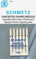 🧵 schmetz euro-notions 1732 microtex sharp needles - size 8/60 5/pkg: high-precision machine needles for exceptional sewing results logo