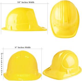 img 3 attached to 👷 AnapoliZ 20 Pcs. Soft Plastic Yellow Kids Party Hats - Construction Hard Hats for Children, Engineer Dress Up Hats for Building Theme Parties with Favor Cap