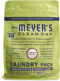 img 3 attached to 🌼 Mrs. Meyer's Clean Day Lemon Verbena Laundry Detergent Pods: Biodegradable Formula, 45 Count