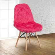 🪑 hot pink accent chair - flash furniture shaggy dog style логотип