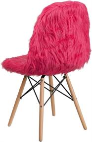 img 1 attached to 🪑 Hot Pink Accent Chair - Flash Furniture Shaggy Dog Style