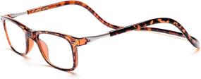 img 4 attached to Click Magnetic Reading Glasses Tortoise05 Vision Care