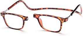 img 2 attached to Click Magnetic Reading Glasses Tortoise05 Vision Care