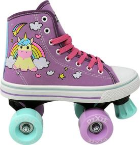 img 2 attached to 🦄 Ultimate Fun and Style: Lenexa Pixie Unicorn Kids Quad Roller Skate - Perfect Roller Skates for Kids, Especially Girls!