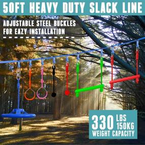 img 2 attached to Sorbus Warrior Obstacle Training Slackline