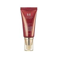 missha m perfect cover bb cream: authentic amazon code verified, spf 42 pa+++, 50ml, concealing blemishes, dark circles and uv protection in #13 bright beige shade logo