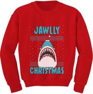 🐟 merry fishmas kids sweatshirt - jawlly ugly christmas sweater long sleeve tshirt logo