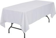 🏷️ premium quality remedios 120 inch rectangle polyester tablecloth: elegant protection for your tables logo