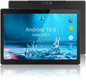 img 4 attached to 📱 2021 Android Tablet 10 Inch with 32GB Storage, Android 10.0 OS, 5MP Rear Camera, WiFi, Bluetooth, Google Certified, HD IPS Screen – Black