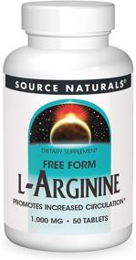 img 4 attached to Source Naturals L Аргинин в свободной форме Циркуляция