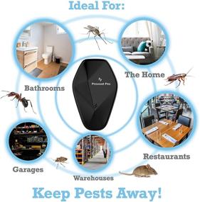 img 3 attached to 🪲 ProvostPro Ultrasonic Pest Repeller - Advanced Design, Humane Insect Control - Electronic Bug Repellent for Bedbugs, Mosquitoes, Flies, Cockroaches, Spiders, Rats, Ants - Convenient 2 Pack (Black)