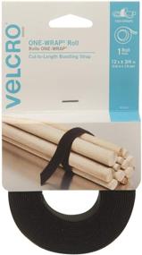 img 4 attached to VELCRO Brand ONE-WRAP Roll - Double-Sided Multi-Purpose Hook and Loop Tape, Self Gripping & Reusable, 12ft x 3/4in - Black