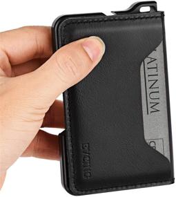 img 2 attached to Capacity Blocking Minimalist Wallet for Men - Essential Men's Accessories