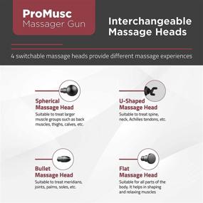 img 1 attached to Promusc Massager Gun: Ultimate Pain Relief with Deep Tissue Percussion Muscle Massage - HandheldZeal Electric Body Massager for Soreness & Stiffness - Portable Sports Drill with Super Quiet Brushless Motor