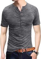 jxeww henley tshirts хлопковые рукава логотип