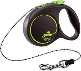 img 4 attached to Flexi Black Design Cord Green Dogs
