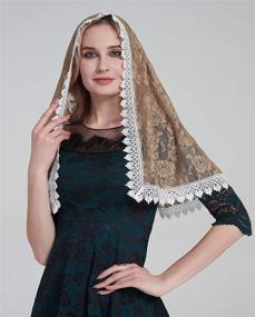 img 3 attached to 👒 Mantilla Catholic Church Headcoverings: Stylish Infinity Women's Accessories for Special Occasions