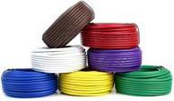 🔌 high-quality 12 gauge 7-conductor trailer wire light cable harness - 50 ft per roll in 7 colors logo