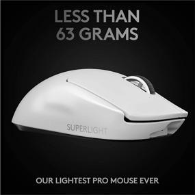 img 2 attached to Logitech G PRO X Superlight Wireless Gaming Mouse – Ultra-Lightweight Design, Hero 25K Sensor, 25,600 DPI, 5 Programmable Buttons, Long Battery Life – White, Compatible with PC/Mac