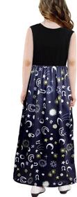 img 3 attached to 🌙 Stitching Moon: HMBEIXYP Holiday Dresses - Long Girls' Clothing Collection