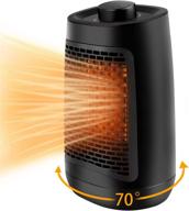 powerful 1500w portable electric space heater: fast heat in 3s, 3 adjustable modes, tip-over & overheat protection - ideal for indoor use in up to 200sq spaces logo