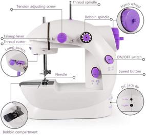 img 2 attached to 🧵 Portable Electric Mini Sewing Machine by Cosdio - Adjustable Double Stitching for Crafting and Mending