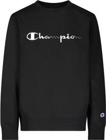 img 4 attached to 👕 Одежда для мальчиков легкого веса и активная хлопковая толстовка Champion Heritage