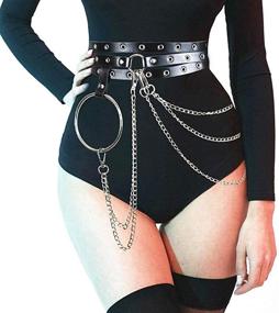 img 4 attached to Zoestar Leather Waist Harness Tassel Women's Accessories