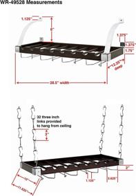 img 1 attached to Solid-Wood Wall-Mount Wine Rack by Concept Housewares - Espresso Finish, Holds 8 Bottles