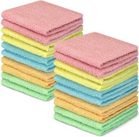img 4 attached to DecorRack Luxurious Absorbent Washable Washcloths