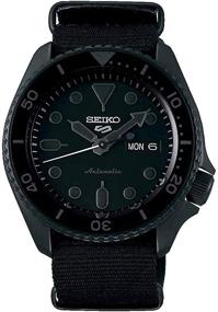 img 3 attached to ⌚ Seiko SRPD79 Seiko Sports 5 Black Men's Watch - 42.5mm Stainless Steel