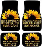 fuibeng sunflowers butterflies automotive accessory logo