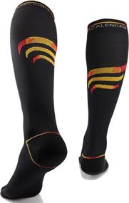 img 4 attached to 🧦 Azalencro Compression Socks: 20-30mmHg Support for Men & Women - Ideal for Athletic Activities, Running, Circulation Boost (1 Pair)