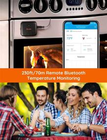 img 2 attached to 🌡️ Govee Bluetooth Wireless Meat Thermometer - Digital Grill Thermometer with 1 Probe, 230ft Remote Temperature Monitor - Smart Kitchen Cooking Thermometer for BBQ, Oven, Smoker, Cakes - Alerts and Notifications Included