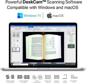 img 2 attached to 📚 VIISAN Portable A3 Size Book & Document Scanner with Foldable HD 16MP Overhead Fast Scanning for Teachers, Office, and Mac & Window Compatibility, Multi-Language Detection, and Auto-Flatten Technology