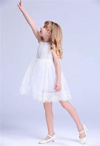 img 1 attached to 🌸 Bow Dream Flower Girls Dress: Adorable Girls' Clothing for Special Occasions