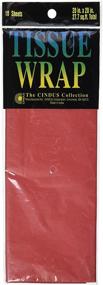 img 1 attached to 🔴 Cindus Flame Red Tissue Wrap, 20x20-Inch, Pack of 10