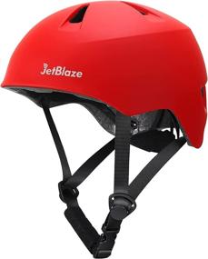 img 4 attached to Adjustable Kids Bike Helmet by JetBlaze – Ideal Multi-Sport Helmet for Boys 🚴 and Girls Aged 3-8 Years Old, from Toddler to Youth – Available in 2 Sizes