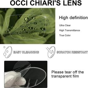 img 1 attached to 👓 Очки OCCI CHIARI для мужчин с прозрачными линзами, квадратная оправа, оптика для модных очков.