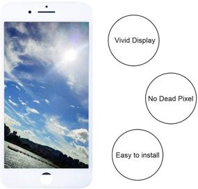 img 1 attached to Замена экрана VANYUST для iPhone 7 - сборка жидкокристаллического дисплея и сенсорного дигитайзера (белого цвета) - 4,7 дюйма - включает набор инструментов.
