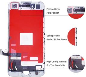 img 2 attached to Замена экрана VANYUST для iPhone 7 - сборка жидкокристаллического дисплея и сенсорного дигитайзера (белого цвета) - 4,7 дюйма - включает набор инструментов.