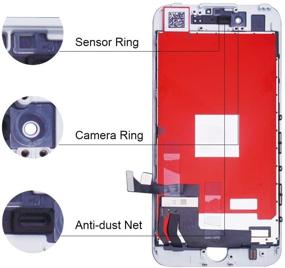 img 3 attached to Замена экрана VANYUST для iPhone 7 - сборка жидкокристаллического дисплея и сенсорного дигитайзера (белого цвета) - 4,7 дюйма - включает набор инструментов.