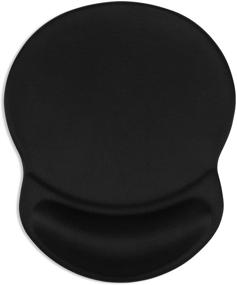 img 4 attached to 🖱️ ITNRSIIET Ergonomic Mouse Pad with Gel Wrist Rest Support, Gaming Mouse Pad with Lycra Cloth for Computer, Laptop, PC, Home, Office &amp; Travel - Non-Slip PU Base (Black)